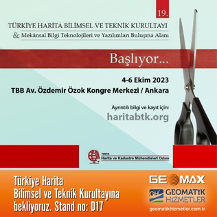 19. TÜRKİYE HARİTA BİLİMSEL VE TEKNİK KURULTAYI’ndayız